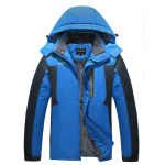 HOW'ON Men's Winter Coat Snow Jacket Windproof Waterproof Ski Jackets Blue M