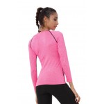 NELEUS Womens Compression T Shirt Yoga Athletic Dry Fit Long Sleeve 3 Pack,Gray+Blue+Pink,US Size L NELEUS Womens Compression T Shirt Yoga Athletic Dry Fit Long Sleeve 3 Pack,Gray+Blue+Pink,US Size L
