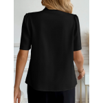 SHEWIN Blouses for Women Dressy Casual Short Sleeve V Neck Button Down Shirts Pleated Summer Business Office Work Tops SHEWIN Blouses for Women Dressy Casual Short Sleeve V Neck Button Down Shirts Pleated Summer Business Office Work Tops