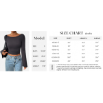 PRETTYGARDEN Women's Long Sleeve Shirts Fall Going Out Tops Casual Boat Neck Bell Sleeve Ribbed Ruched Knit Blouse PRETTYGARDEN Women's Long Sleeve Shirts Fall Going Out Tops Casual Boat Neck Bell Sleeve Ribbed Ruched Knit Blouse