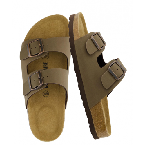 Cushionaire Lane Cork Footbed Sandals for Women – Comfortable Double Buckle Slip-On with Genuine Suede Footbed & Arch Support Slides for Women Footwear Cushionaire Lane Cork Footbed Sandals for Women – Comfortable Double Buckle Slip-On with Genuine Suede Footbed & Arch Support Slides for Women Footwear